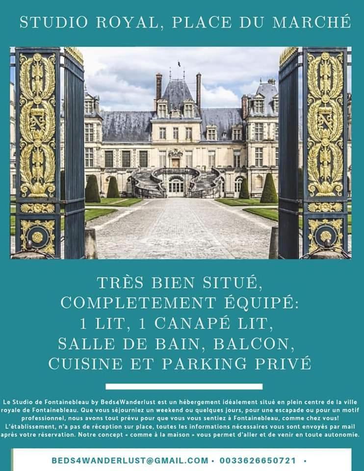 Studio Royal By Beds4Wanderlust - Place Du Marche Avec Parking Prive Fontainebleau Kamer foto